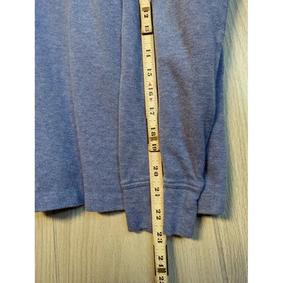 POLO RALPH LAUREN Estate Rib Jumper Blue Quarter 1/4 Zip Mens XL - Picture 6 of 7